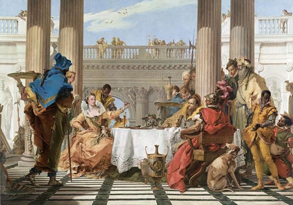 Giambattista Tiepolo Il Banchetto di Cleopatra 1